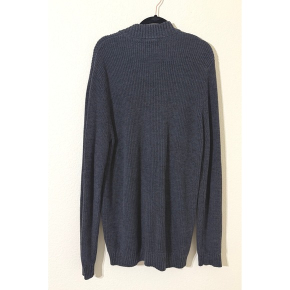 Eddie Bauer Vintage Mens Cotton Ribbed Sweater Dark Gray Pullover Size XL Tall - Picture 2 of 6